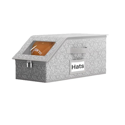 🧢 50% DE RÉDUCTION ! 🎉 Boîtes Empilables pour Casquettes – Transparentes, Modulables & Gain de Place ⚾📦