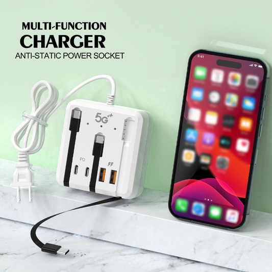 🔌 60% DE RÉDUCTION ! 🎉 Station de Recharge USB Multiport – Charge Rapide, Compacte & Anti-Encombrement ⚡📦