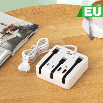 🔌 60% DE RÉDUCTION ! 🎉 Station de Recharge USB Multiport – Charge Rapide, Compacte & Anti-Encombrement ⚡📦
