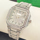 ⌚ 50% de réduction! ✨ Montre Carrée En Strass – Élégante, Brillante & Cadeau Parfait 💝