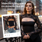 👚 50% DE RÉDUCTION ! 🌸 Haut ajouré à manches longues en dentelle – Élégant, respirant & parfait pour un look romantique au quotidien ✨