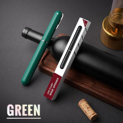 🍷 50% de réduction! ✨ Tire-bouchon à Pression d'Air – Ouvre en 3 Secondes, Design Stylo & Bouchon Inclus 🎁