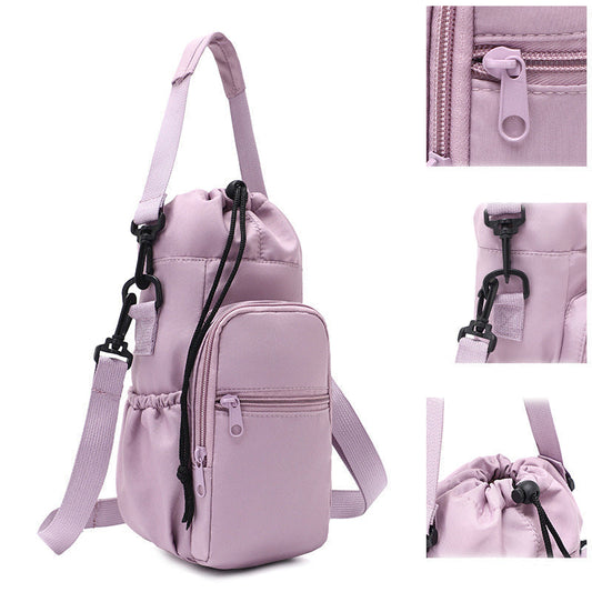 💧 50% DE RÉDUCTION! 🎒 Sac à bouteille d'eau avec poche pour téléphone – Léger, durable & multi-poches – Idéal pour les activités de plein air & le quotidien 🏃‍♂️