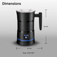 ☕ 60% DE RÉDUCTION ! 🥛 Mousseur à Lait Électrique Automatique – Mousse Onctueuse, Nettoyage Facile & Design Compact ✨