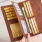 👜 50% DE RÉDUCTION ✨ Portefeuille pour femme style rétro – Protection RFID, 3 compartiments & cuir durable – Élégant, pratique & parfait pour le quotidien ou les voyages 🛍️