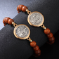 ✝️ 50% DE RÉDUCTION ! 📿 Bracelet Saint-Benoît en Bois – Ajustable, Unisexe & Protection Symbolique 🛡️
