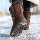 👢 60% DE RÉDUCTION ! ❄️ Bottes de Neige Mi-Mollet – Doublure Fausse Fourrure, Ultra-Chaudes & Semelle Antidérapante 🧥