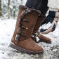 👢 60% DE RÉDUCTION ! ❄️ Bottes de Neige Mi-Mollet – Doublure Fausse Fourrure, Ultra-Chaudes & Semelle Antidérapante 🧥