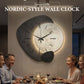 🕰️ 50% DE RÉDUCTION ! 🌲 Horloge Murale Style Nordique – Design Minimaliste, Silencieuse & Décor Moderne ✨