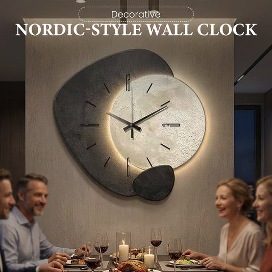 🕰️ 50% DE RÉDUCTION ! 🌲 Horloge Murale Style Nordique – Design Minimaliste, Silencieuse & Décor Moderne ✨