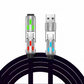 ✨ ACHETEZ 1, OBTENEZ 1 GRATUIT! 🔌 Câble de recharge rapide universel RGB 4 en 1 – 4 en 1 polyvalent, charge rapide & design lumineux – Compatible avec tous vos appareils 💡