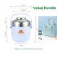 🥤 60% DE RÉDUCTION ! 🍱 Bocal Alimentaire Isotherme en Acier Inoxydable 1,5L – Maintien du Chaud/Froid, Sans BPA & Design Compact 🍵