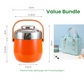 🥤 60% DE RÉDUCTION ! 🍱 Bocal Alimentaire Isotherme en Acier Inoxydable 1,5L – Maintien du Chaud/Froid, Sans BPA & Design Compact 🍵