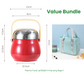 🥤 60% DE RÉDUCTION ! 🍱 Bocal Alimentaire Isotherme en Acier Inoxydable 1,5L – Maintien du Chaud/Froid, Sans BPA & Design Compact 🍵