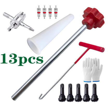 🔧 50% DE RÉDUCTION! 🚗 Kit d'outils pour valve de pneu – Changement rapide & pratique ✨
