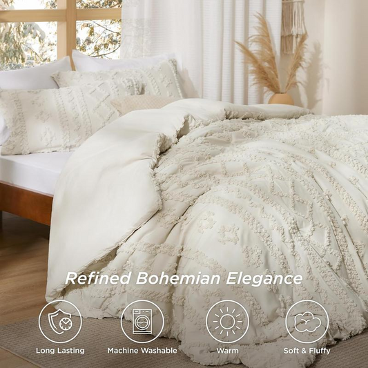 🛏️ 60% DE RÉDUCTION ! 🧸 Ensemble de Literie 3 Pièces – Chaud, Douillet & Confort Nuit Garanti ✨