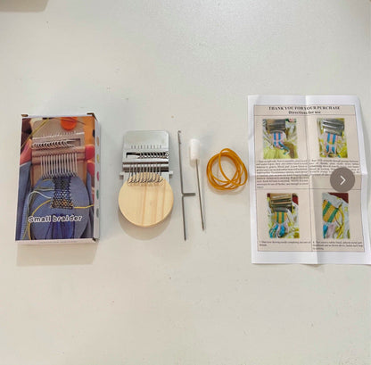 🧶 50% DE RÉDUCTION! 🔧 Mini machine à tisser – Compacte & idéale pour le DIY ✨