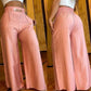 👖 60% DE RÉDUCTION ! 💃 Pantalon Large Taille Haute – Ceinture Décorative, Coupe Élégante & Confort Absolu 👜