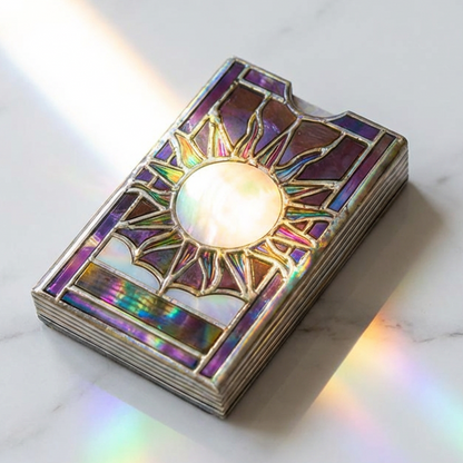 🔮 50% DE RÉDUCTION ! 🃏 Porte-Cartes de Tarot Irisé – Protection, Design Mystique & Parfait pour les Cartomancie ✨