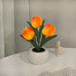 💡 60% DE RÉDUCTION ! 🌷 Lampe de Table LED en Forme de Tulipe – Décoration Réaliste, Lumière Douce & Parfaite pour Chambre / Cadeau ✨