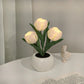 💡 60% DE RÉDUCTION ! 🌷 Lampe de Table LED en Forme de Tulipe – Décoration Réaliste, Lumière Douce & Parfaite pour Chambre / Cadeau ✨