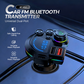 🔊 50% DE RÉDUCTION ✨ Transmetteur FM Bluetooth double port – Sans fil & charge rapide – Appels mains libres, lecture audio en streaming & recharge USB – idéal pour la voiture 🚗