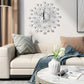 🕰️ 60% DE RÉDUCTION ! 💎 Horloge Murale à Paillettes – Design Luxueux, Mouvement Silencieux & Élément Décoratif Élégant ✨