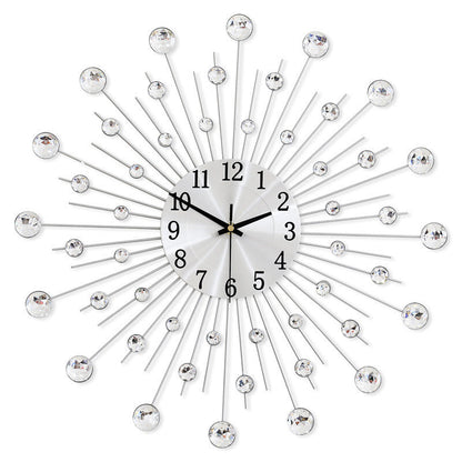 🕰️ 60% DE RÉDUCTION ! 💎 Horloge Murale à Paillettes – Design Luxueux, Mouvement Silencieux & Élément Décoratif Élégant ✨