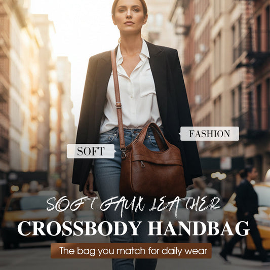 👛 60% DE RÉDUCTION! 👜 Sac à Bandoulière Femme en Simili-Cuir Souple – Léger, Multi-Compartiments & Tendance pour Tous les Jours ✨