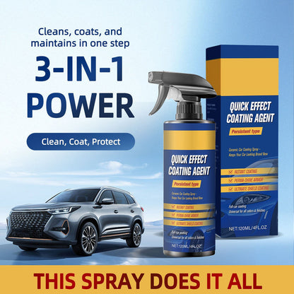 🚗 50% DE RÉDUCTION ✨ Spray de revêtement 3-en-1 pour voiture – Brillant immédiat, protection hydrofuge & résistance toute saison – S’applique en 5 minutes, sans traces – idéal peinture, plastique et jantes ⚡