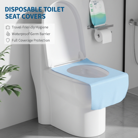 🚽 ACHETEZ 1, OBTENEZ 1 GRATUIT! ✨ Protège-Sièges WC Jetables Imperméables – Hygiéniques, Confortables & Parfaits pour Voyages & Lieux Publics 🧳
