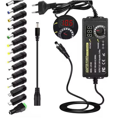 🔌 50% DE RÉDUCTION! ⚡ Adaptateur secteur universel – 3V–24V, écran numérique & protection ✨