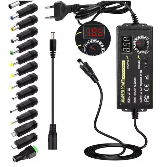 🔌 50% DE RÉDUCTION! ⚡ Adaptateur secteur universel – 3V–24V, écran numérique & protection ✨