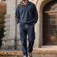👕 60% DE RÉDUCTION ! 👖 Ensemble 2 Pièces Homme Pull & Pantalon Cargo – Style Urbain, Tissu Confortable & Coupe Moderne ✨