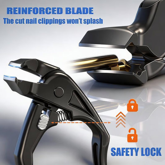 ✂️ ACHETEZ 2, OBTENEZ 1 GRATUIT ! 💅 Coupe-ongles en acier inoxydable avec lames incurvées de précision – Idéal pour les ongles épais et les personnes âgées – coupe nette et sûre ✨
