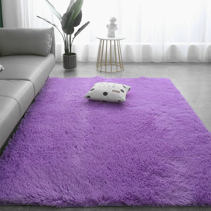 🌈 50% DE RÉDUCTION ! 🐾 Tapis de Sol en Peluche à Couleur Dégradée – Ultra-Doux, Antidérapant & Grand Confort 🏠