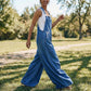 👖 50% DE RÉDUCTION ✨ Salopette débardeur en jeans – Coupe large & légère – Décontractée, pratique & parfaite pour les journées chaudes, la plage ou les festivals 🌞