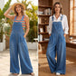 👖 50% DE RÉDUCTION ✨ Salopette débardeur en jeans – Coupe large & légère – Décontractée, pratique & parfaite pour les journées chaudes, la plage ou les festivals 🌞