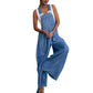 👖 50% DE RÉDUCTION ✨ Salopette débardeur en jeans – Coupe large & légère – Décontractée, pratique & parfaite pour les journées chaudes, la plage ou les festivals 🌞