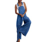 👖 50% DE RÉDUCTION ✨ Salopette débardeur en jeans – Coupe large & légère – Décontractée, pratique & parfaite pour les journées chaudes, la plage ou les festivals 🌞
