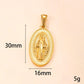 🙏 60% DE RÉDUCTION ! ✨ Pendentif Vierge Marie en Acier Doré – Design Délicat, Chaine Ajustable & Fini Durable 💛