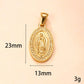 🙏 60% DE RÉDUCTION ! ✨ Pendentif Vierge Marie en Acier Doré – Design Délicat, Chaine Ajustable & Fini Durable 💛