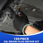 🔧 60% DE RÉDUCTION! ⚙️ Kit de Réparation de Filetage 114 Pièces – Certification Professionnelle SAE/Métrique, Pour Carter d‘Huile et Pièces Moteur 🚗