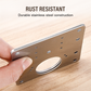🚪 50% DE RÉDUCTION! 🔧 Plaque de réparation charnière – Inox, double renfort & anticorrosion ✨