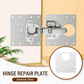 🚪 50% DE RÉDUCTION! 🔧 Plaque de réparation charnière – Inox, double renfort & anticorrosion ✨