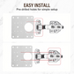 🚪 50% DE RÉDUCTION! 🔧 Plaque de réparation charnière – Inox, double renfort & anticorrosion ✨