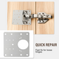 🚪 50% DE RÉDUCTION! 🔧 Plaque de réparation charnière – Inox, double renfort & anticorrosion ✨
