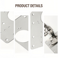🚪 50% DE RÉDUCTION! 🔧 Plaque de réparation charnière – Inox, double renfort & anticorrosion ✨