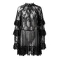 👗 50% DE RÉDUCTION ✨ Robe femme dentelle ajourée – Manches volantées & coupe fluide – 2 couleurs, 5 tailles – parfaite pour une soirée chic ou un look bohème romantique 🌹
