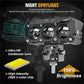 🏍️ 50% DE RÉDUCTION 💡 Feux auxiliaires LED moto – 4500 Lumens, 2 modes (jaune/blanc) & IP67 – Visibilité renforcée, étanches – idéaux pour la route ou le tout-terrain 🔦🌧️✨